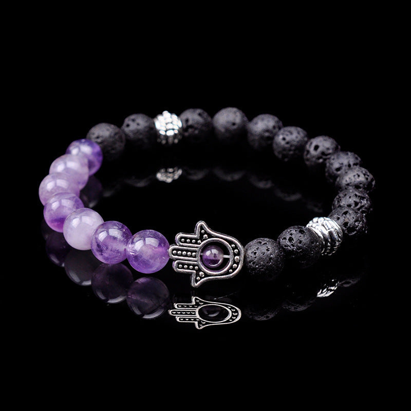 Wholesale Handmade Beaded Volcanic Stone Bracelet